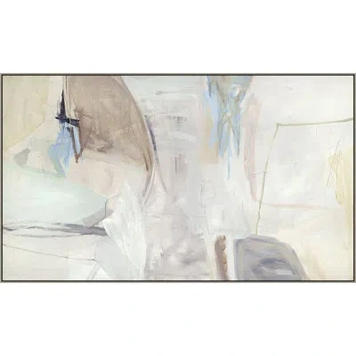 Wendover Art Group Embankment - Floater Frame Print On Canvas In Gray,tan,beige