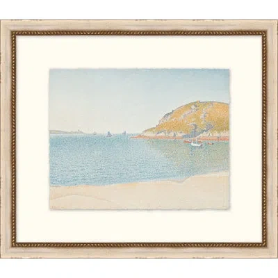 Wendover Art Group Embankment Theory 5 - Picture Frame Painting On Paper In Blue;beige