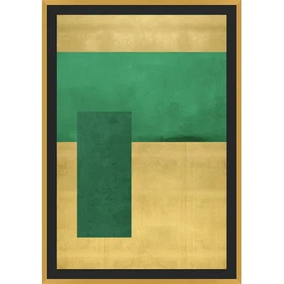 Wendover Art Group Emerald Tones By Lillian August - Single Picture Frame Graphic Art In Green;gold