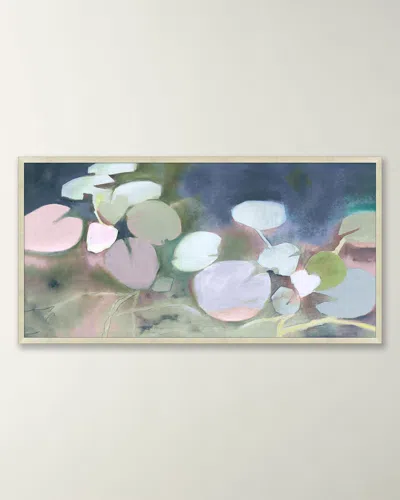 Wendover Art Group Emerson's Lilly Pads Framed Giclee In Brown
