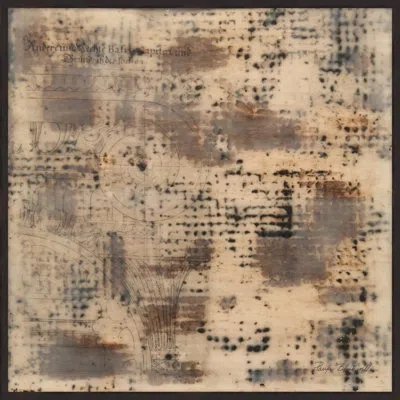 Wendover Art Group Encaustic Column " Encaustic Column 6 " In Brown