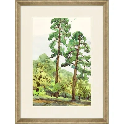 Wendover Art Group Enchanted Forest 2 - Picture Frame Painting On Paper In Brown;green