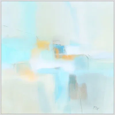 Wendover Art Group Enchanting - Floater Frame Painting On Canvas In Blue;white;green