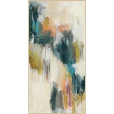 Wendover Art Group Endless Dream 1 - Floater Frame Painting On Canvas In Blue;brown;yellow