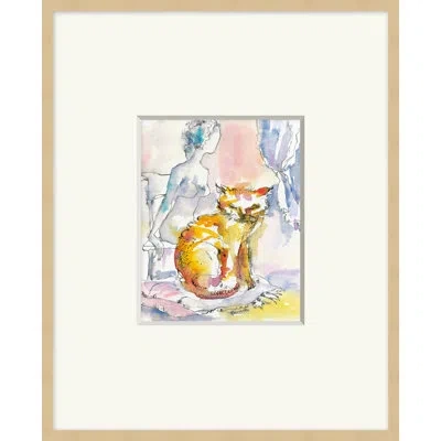 Wendover Art Group Endless Lovers Series 6 - Picture Frame Painting On Paper In Yellow;pink;light Blue