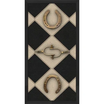 Wendover Art Group Equestrian Relics Shadowbox 1 In Black