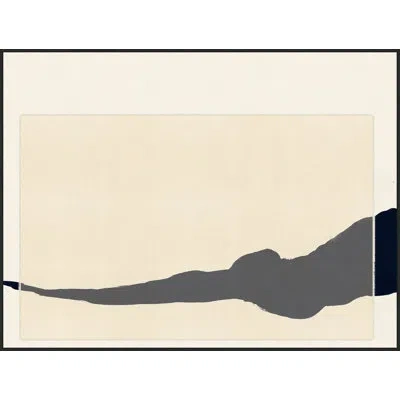 Wendover Art Group Equilibrium By Thom Filicia - Floater Frame Painting On Canvas In Black;gray;tan