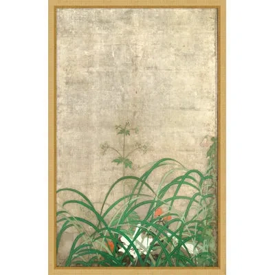 Wendover Art Group Essence Of Earth Panel 1 - Picture Frame Print On Paper In Green;beige