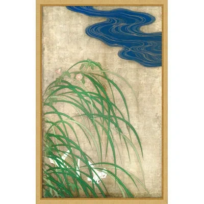 Wendover Art Group Essence Of Earth Panel 2 - Picture Frame Print On Paper In Blue;brown;green