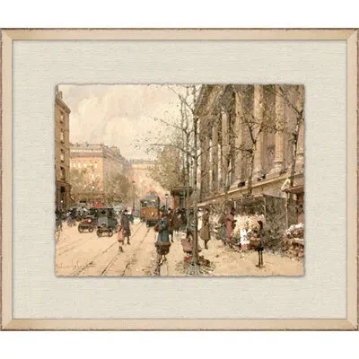Wendover Art Group Eu Gine - Picture Frame Painting On Paper In Brown;beige