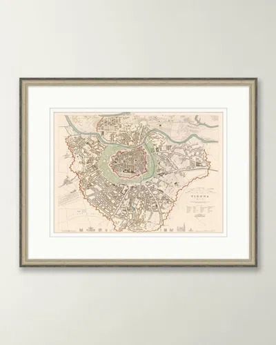 Wendover Art Group European Map - Vienna In Multi