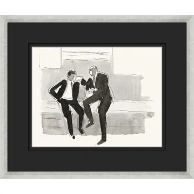 Wendover Art Group Executive Colloquy 6 - Picture Frame Print On Paper In Black;white