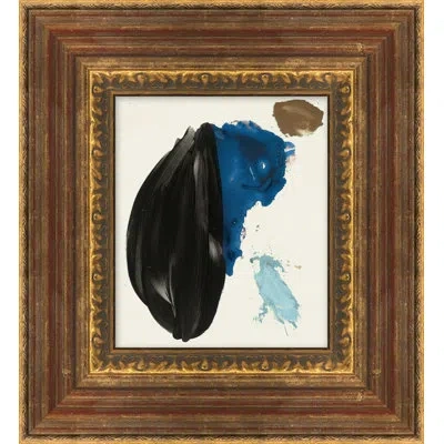 Wendover Art Group Face Of Grandeur By Thom Filicia - Single Picture Frame Painting In Blue;black;ivory