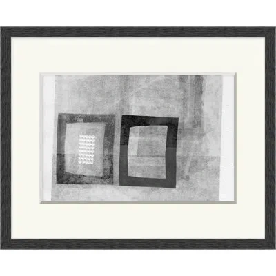 Wendover Art Group Faded Cubes 2 - Picture Frame Drawing In Black;gray