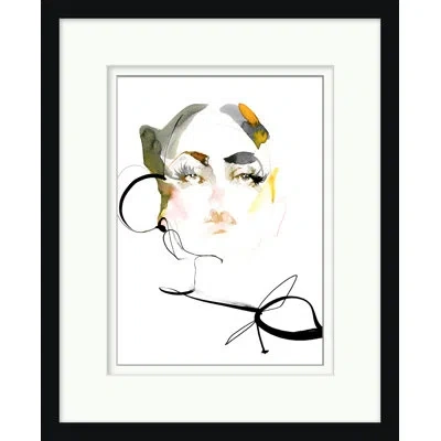 Wendover Art Group Fashion Girl 2 - Picture Frame Painting On Paper In Multi