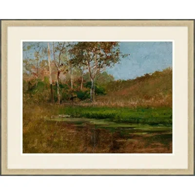 Wendover Art Group Field Day - Picture Frame Painting In Blue;brown;green