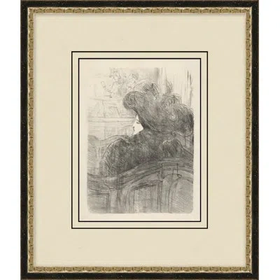 Wendover Art Group Figurative Opera Seats 5 - Picture Frame Drawing Print On Paper In Black;white;ivory