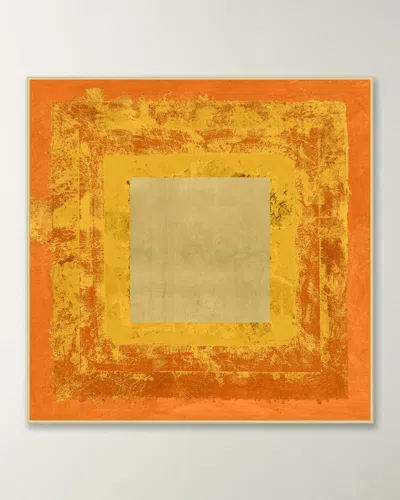Wendover Art Group Flaming Construction 1 Framed Giclee In Orange