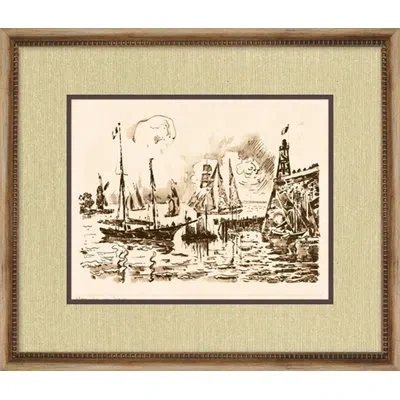 Wendover Art Group Flessinghe - Picture Frame Painting On Paper In Brown