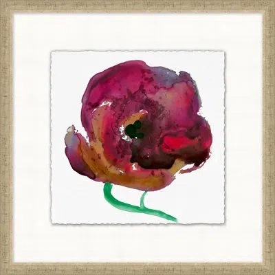 Wendover Art Group Floral Studies 7 - Picture Frame Painting In Red