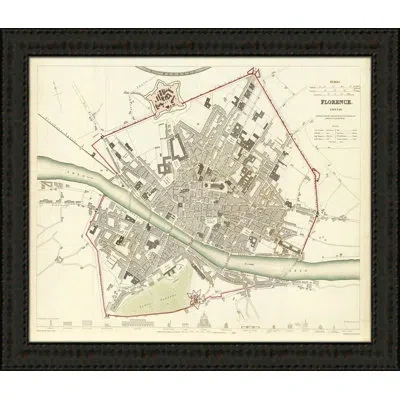 Wendover Art Group Florence - Picture Frame Graphic Art On Paper In Green;gray;cream