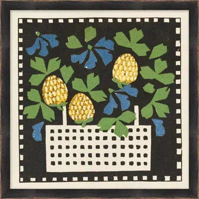 Wendover Art Group Flower Box 3 - Picture Frame Painting On Paper In Multi