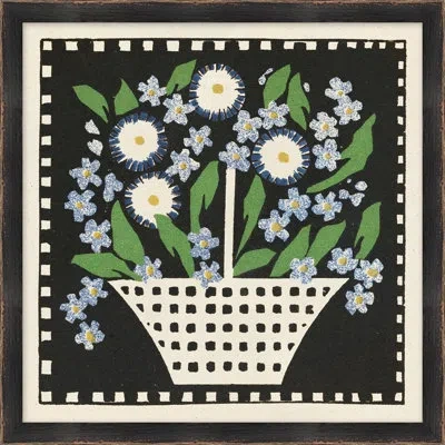 Wendover Art Group Flower Box 4 - Picture Frame Painting On Paper In Multi