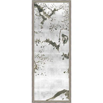 Wendover Art Group Flowering Plum Tree 2 In Silver,white Gray