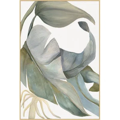 Wendover Art Group Flowy Foliage 1 In Gray,green,white