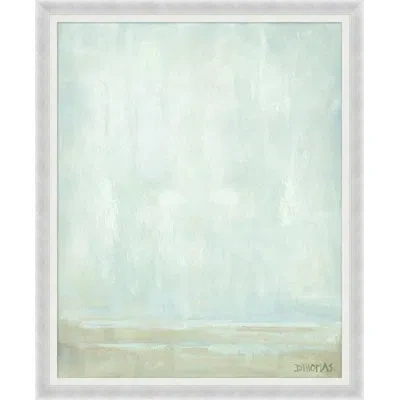 Wendover Art Group Foggy Mid Day 1 - Picture Frame Painting On Paper In Light Blue;off-white