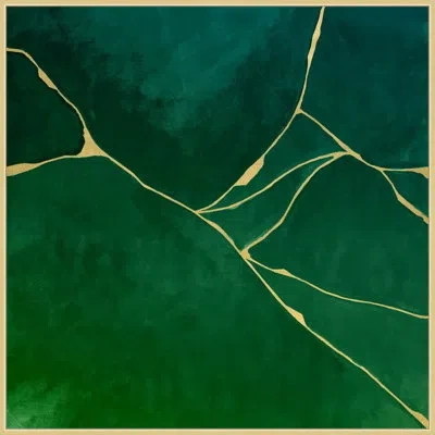 Wendover Art Group Follow The Lines Lower In Green,yellow