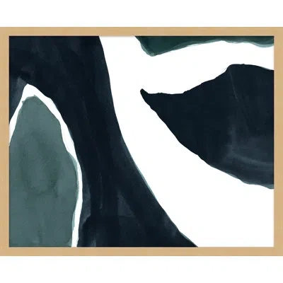 Wendover Art Group Formation 2 By Thom Filicia - Picture Frame Painting On Paper In Black;white;dark Green