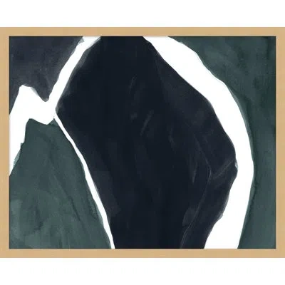 Wendover Art Group Formation 3 By Thom Filicia - Picture Frame Painting On Paper In Black;white;dark Green
