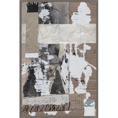 Wendover Art Group Found Composition 2 By Thom Filicia - Single Picture Frame Painting In Brown;white;gray
