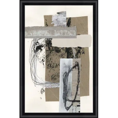 Wendover Art Group Found Composition 3 By Thom Filicia - Single Picture Frame Graphic Art In Black;brown;gray