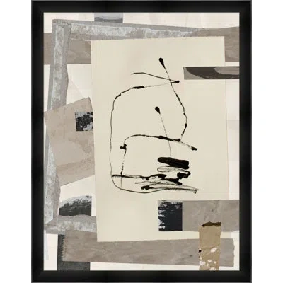 Wendover Art Group Found Composition 6 By Thom Filicia - Single Picture Frame Painting In Gray;beige