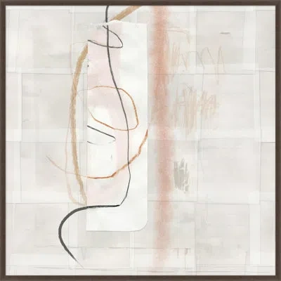 Wendover Art Group Found Composition 7 By Thom Filicia - Single Picture Frame Painting In Gray;ivory