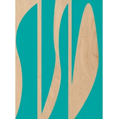 Wendover Art Group Fractured Color 1 - No Frame Print On Wood In Blue,brown