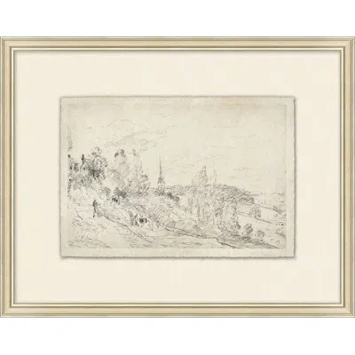 Wendover Art Group French Countryside 6 In Tan,gray,black