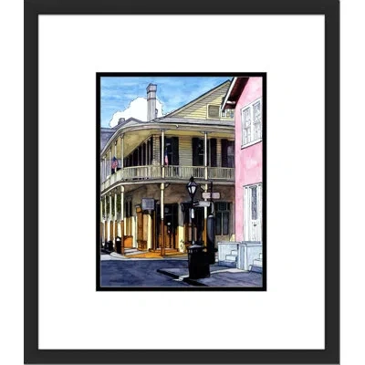 Wendover Art Group French Quarter 5 - Picture Frame Painting On Paper In Blue;brown;pink