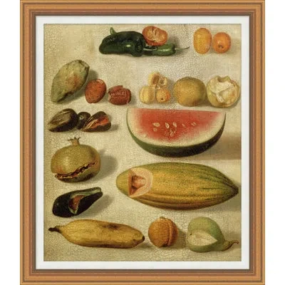 Wendover Art Group Fruit Study - Picture Frame Painting On Canvas In Green;red;beige;orange