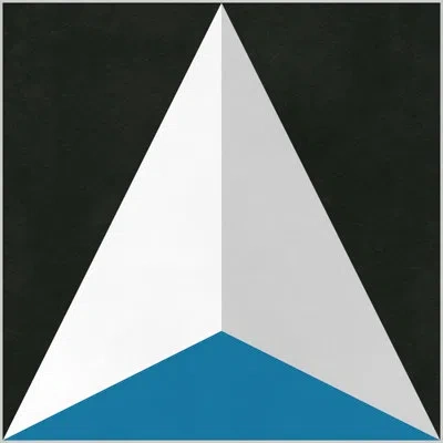 Wendover Art Group Future Vision 1 - Picture Frame Graphic Art On Paper In Blue;black;white