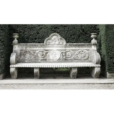 Wendover Art Group Garden Bench In Black,white