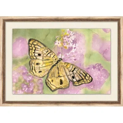 Wendover Art Group Garden Friends 1 - Picture Frame Painting In Green;yellow;pink