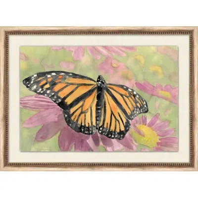 Wendover Art Group Garden Friends 2 By - Picture Frame Painting In Green;pink;orange