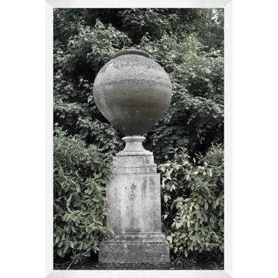Wendover Art Group Garden Urn 3 By Thom Filicia - Picture Frame Photograph On Paper In Green;gray
