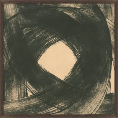 Wendover Art Group Gathering 3 By Thom Filicia - Picture Frame Painting On Paper In Black;beige