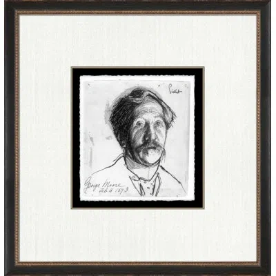 Wendover Art Group George Moore - Picture Frame Drawing Print On Paper In Black;white