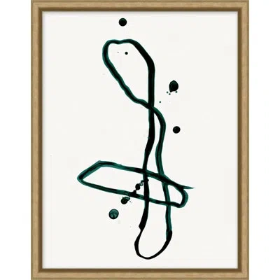 Wendover Art Group Gesture And Splatter 3 In Black,green,white