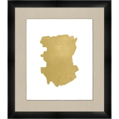 Wendover Art Group Gilded Abstract 2 By Thom Filicia - Picture Frame Painting On Paper In White;yellow